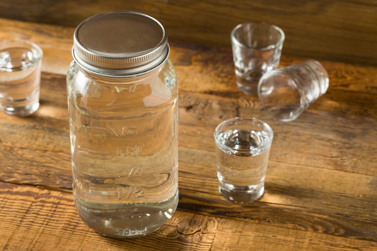 Alcohol Percent in Moonshine