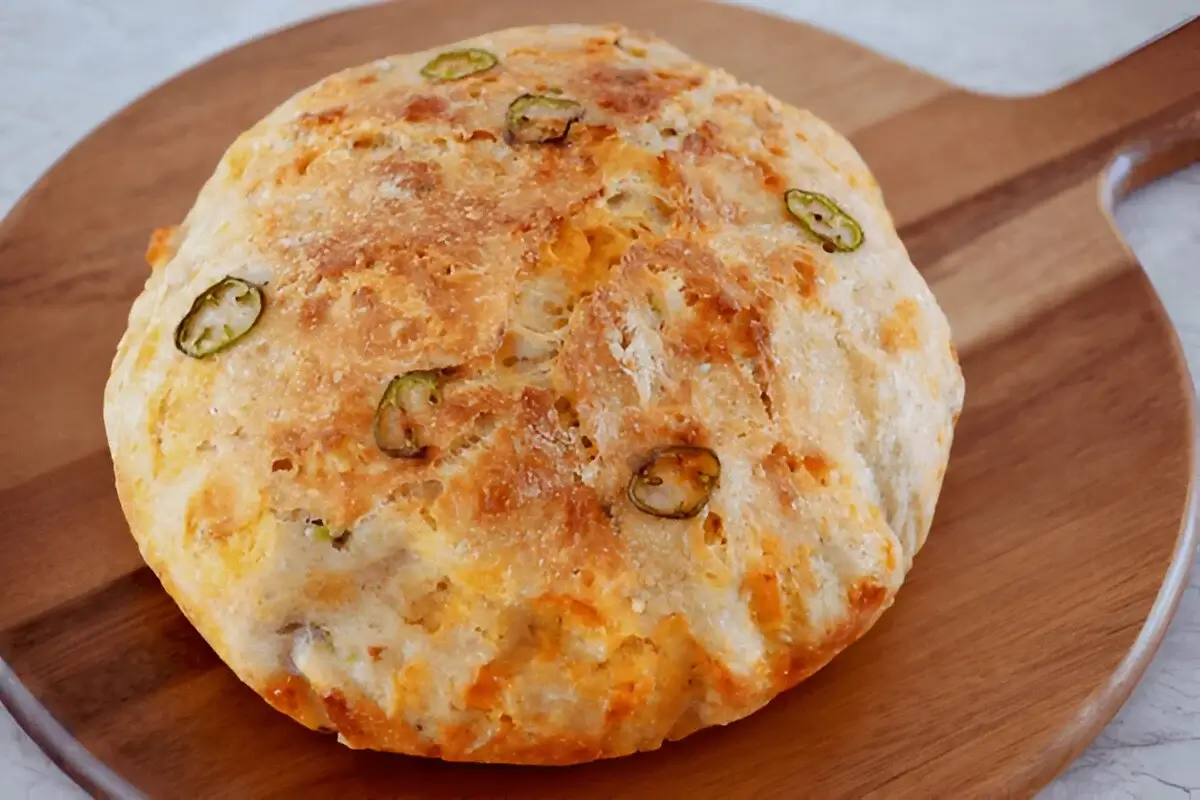 Vegan Jalapeno Cheddar Artisan Bread Recipe